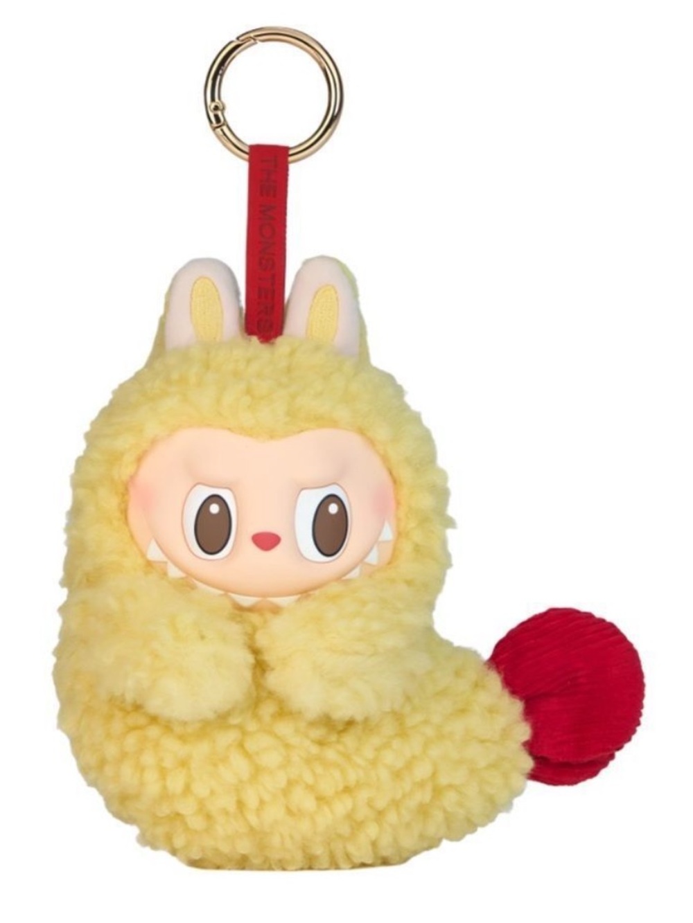 The Monsters Wacky Mart Earphone Case Yellow Shrimp Plushie Keychain